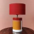 BLACK STRIPED TABLE LAMP - Curiosa | Abajures Artesanais Cerâmica