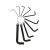 Jogo De Chave Allen Curta 1,5 a 10mm 10un - Brasfort - comprar online