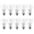 Kit 10 Lâmpadas Led Bulbo 15w 6500k Branco Frio Elgin Bivolt