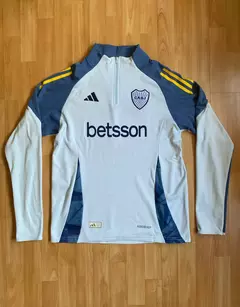 Buzo de Boca 2025 Mediocierre Blanco