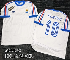 Camiseta Retro de Francia 1978 Blanca
