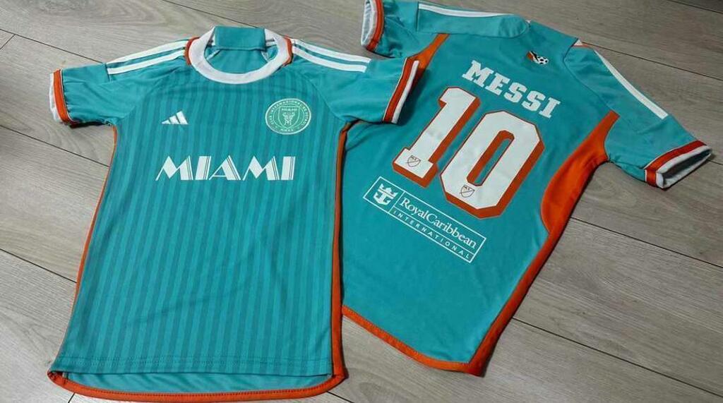 Camiseta turquesa de inter de miami 2024 niños 12