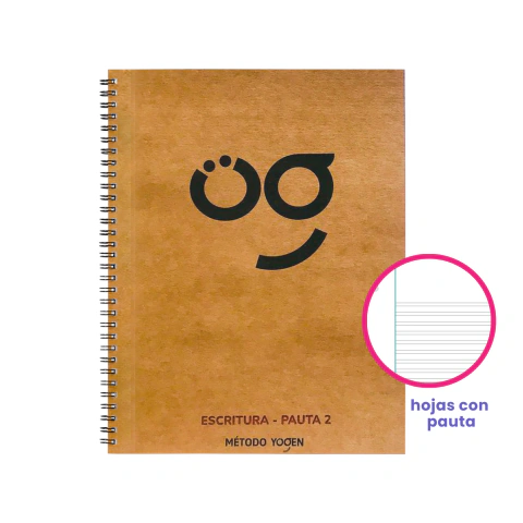 Cuaderno escritura A4 con pauta