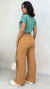 Calça Feminina Pantalona Em Crepe Com Elástico Bolsos Laterais na internet