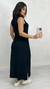 Imagem do Vestido Feminino Midi Moletinho Regata Básico Soltinho Com Bolso E Fenda Lateral