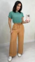 Calça Feminina Pantalona Em Crepe Com Elástico Bolsos Laterais - comprar online