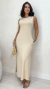 Vestido Bege Midi Regata Feminino na internet