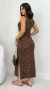 Vestido Animal Print Feminino Regata Midi - loja online