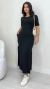 Vestido Feminino Midi Básico Em Moletinho Com Manga Soltinho Fenda E Bolso Lateral - Spetaccolo Store