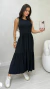 Imagem do Vestido Preto Feminino Duas Marias Regata Midi