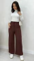 Calça Feminina Pantalona Em Crepe Com Elástico Bolsos Laterais na internet