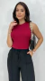 Regata Bordô Feminina Canelada - comprar online