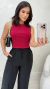 Blusa Feminina Canelada Regata Casual Em Algodão Básica na internet