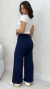 Calça Feminina Pantalona Em Crepe Com Elástico Bolsos Laterais - comprar online