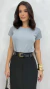 Saia Preta Midi Feminina Em Crepe Com Zíper Bolso E Fenda Frontal - Spetaccolo Store