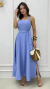Vestido Azul Alça Larga Com Lástex Nas Costas - comprar online