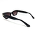 Óculos de Sol Feminino retangular todo em preto - Agata Preto - comprar online