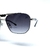 Óculos de Sol Unisex com hastes em metal e lentes escuras em degradê - Meridian - loja online