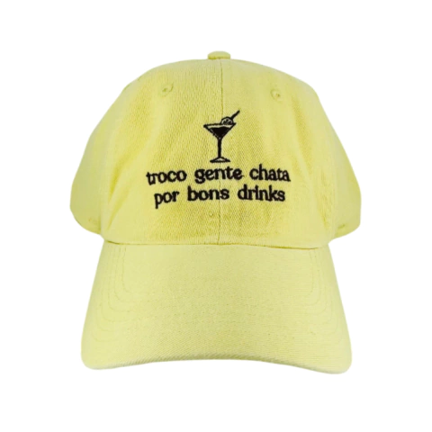 Boné "Troco gente chata por bons drinks" - comprar online