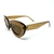 Óculos de Sol Feminino arredondado em marrom - Carmem Marrom - TM Eyeshop