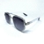 Óculos de Sol Feminino com hastes em metal e lentes escuras - Pérola - TM Eyeshop