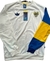 Buzo Blanco Retro Boca Manga Azul Amarillo