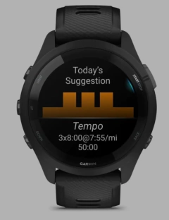 Relógio Garmin Fr 265 - Music Black/Powder Gray -Amoled - loja online