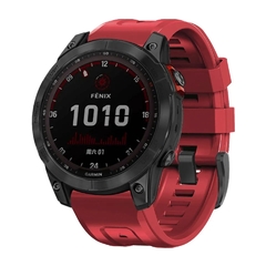 Pulseira de Silicone QuickFit - Compatível Garmin Fenix 7X, 7XPro Sapphire Solar, 6X, 5X Plus, 3, 3HR, Epix, 26mmi - comprar online