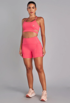 Shorts Zero Açucar Shape Athletica - Rosa Coral | Zero Açucar