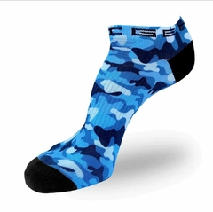 Meia Steigen sem cano - Blue Camo Zero