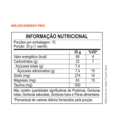 Energy Pro - Sabor Frozen Açaí | We On na internet