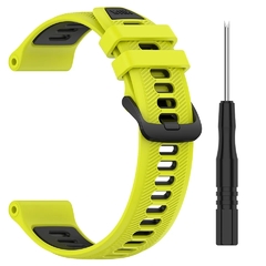 Pulseira de Silicone Similar para Relógio Garmin Forerunner 965- 955 - 945 LTE - 935 e 745