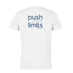 Push your limits Camiseta Masculina - Branca - comprar online