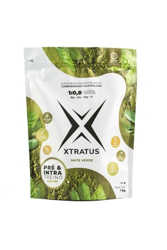 Suplemento de Carboidratos e Eletrolitos Pre e Intratreino de Mate Verde com Cafeina 1Kg | Xtratus