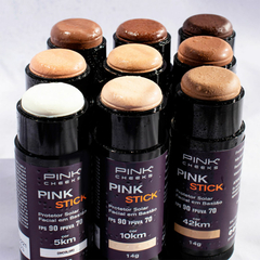 Protetor Solar Facial em Bastão - Pink Stick FPS90 FPUVA70 - 42km RIO 14g | Pink Cheeks - comprar online