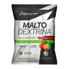 Refil Malto Dextrina Bodyaction - Morango Silvestre 1kg | Bodyaction