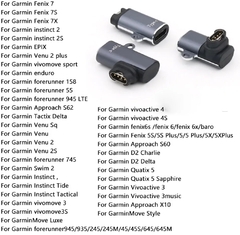 Adaptador Tipo C e IOS para Carregador para Garmin Fenix relógio Forerunner 55-245-265 -745 e 965 - comprar online