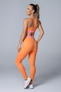 Legging Zero Açucar Texture Sport - Laranja Chronos | Zero Açucar na internet