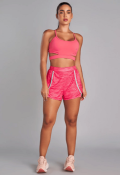 Shorts Zero Açucar Sobreposto Athletica - Rosa Coral | Zero Açucar - comprar online