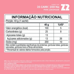 Energy Gel Z2 Pink Lemonade Display 10un (25Carb)| Z2 Foods - comprar online