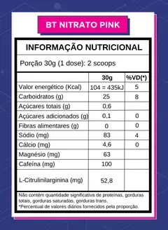 Imagem do Bt Nitrato sabor Pink Lemonade 450g - L-CITRULINILARGININA | DOBRO