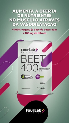 BEET 400 (Suplemento Alimentar a base de Beterraba em Pó) - Lata 220g - Sabor Laranja - comprar online