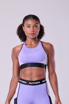 Top Authen Essential Flex Block Nadador - Preto / Lilas | Authen - Allsports Imports