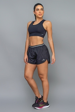 Shorts Zero Acucar Sobreposto Run | Preto