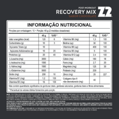 Z2 Recovery Mix - Post-Workout - Chocolate 675g | Z2 Foods na internet