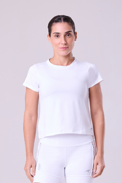 Camiseta Keep Cool Decote V - Uv50 | Branco | Authen