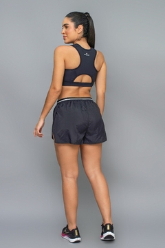 Shorts Zero Acucar Sobreposto Run | Preto - comprar online