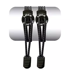 Cadarço Elastico Lock Laces - Preto