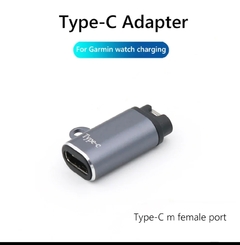 Adaptador Tipo C e IOS para Carregador para Garmin Fenix relógio Forerunner 55-245-265 -745 e 965 - Allsports Imports