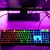 Teclado Semi Mecanico Gamer Padrão Brasileiro Abnt 2 Led Rgb Com Fio - comprar online
